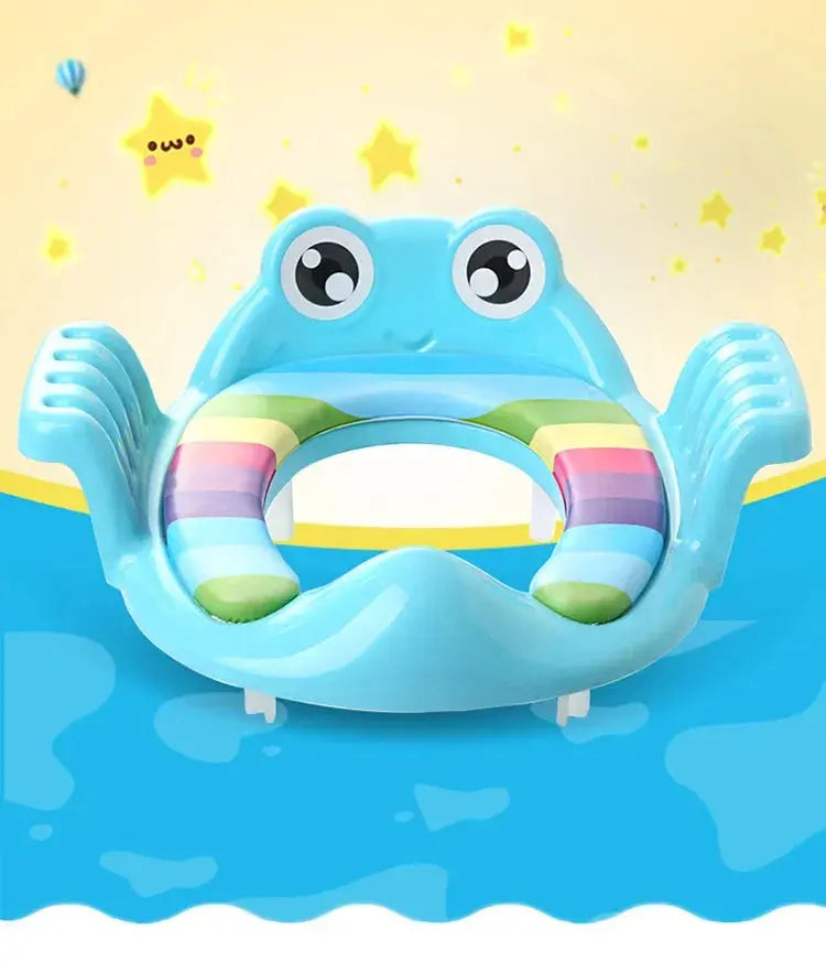 Baby Child Potty Toilet Trainer Seat Step Stool Ladder Adjustable Training Chair comfortable cartoon cute toilet seat for childr Lonzaro Kids