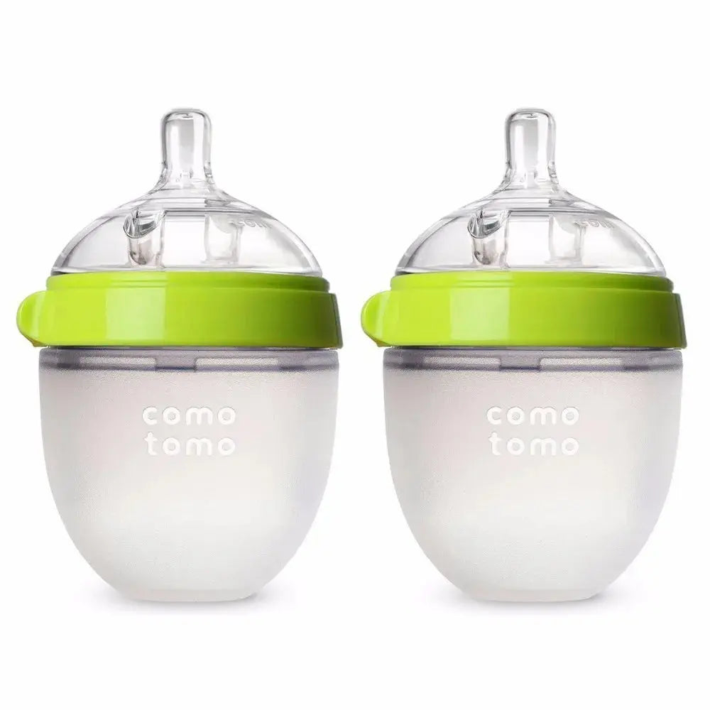 Kleurrijke Siliconen Babyflessen Set - 5 & 8 oz - Lonzaro Kids 