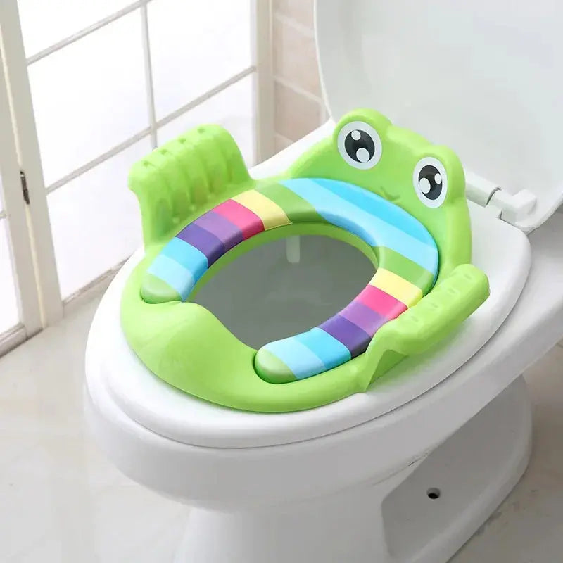 Baby Child Potty Toilet Trainer Seat Step Stool Ladder Adjustable Training Chair comfortable cartoon cute toilet seat for childr Lonzaro Kids