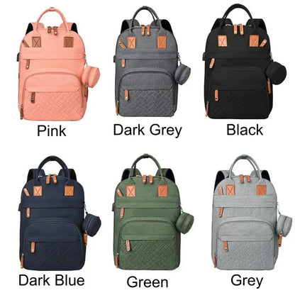 Diaper Bag Backpack Baby Essentials Travel Tote Multifunction Waterproof with Changing Station Pad Stroller Straps Big for Mommy Lonzaro Kids