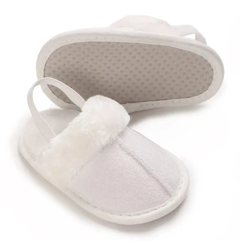 Spring and Winter Baby Shoes Cute Indoor Baby Fluffy Slippers Baby Toddler Boys and Girls Shoes Sandals First Step Walker 0-18M Lonzaro Kids