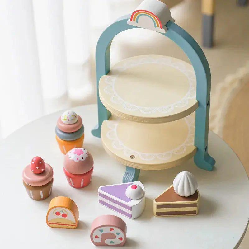 Koninklijke Theetijd Speelset - Houten Keuken Speelgoed - Lonzaro Kids