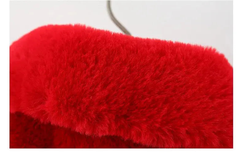 Winter Jacket For Baby Girl Clothes Fashion Christmas Princess Cloak Autumn Warm Faux Fur Girls Coat Plush Baby Outwear Lonzaro Kids