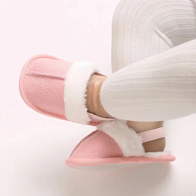 Spring and Winter Baby Shoes Cute Indoor Baby Fluffy Slippers Baby Toddler Boys and Girls Shoes Sandals First Step Walker 0-18M Lonzaro Kids