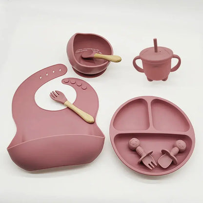 Kleintjes Snij- en Eetset: Borden, Bestek & Bibs - Lonzaro Kids