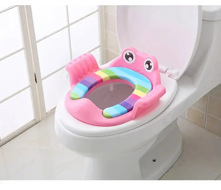 Baby Child Potty Toilet Trainer Seat Step Stool Ladder Adjustable Training Chair comfortable cartoon cute toilet seat for childr Lonzaro Kids