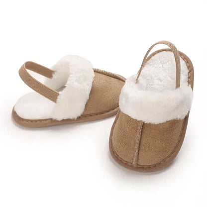 Spring and Winter Baby Shoes Cute Indoor Baby Fluffy Slippers Baby Toddler Boys and Girls Shoes Sandals First Step Walker 0-18M Lonzaro Kids