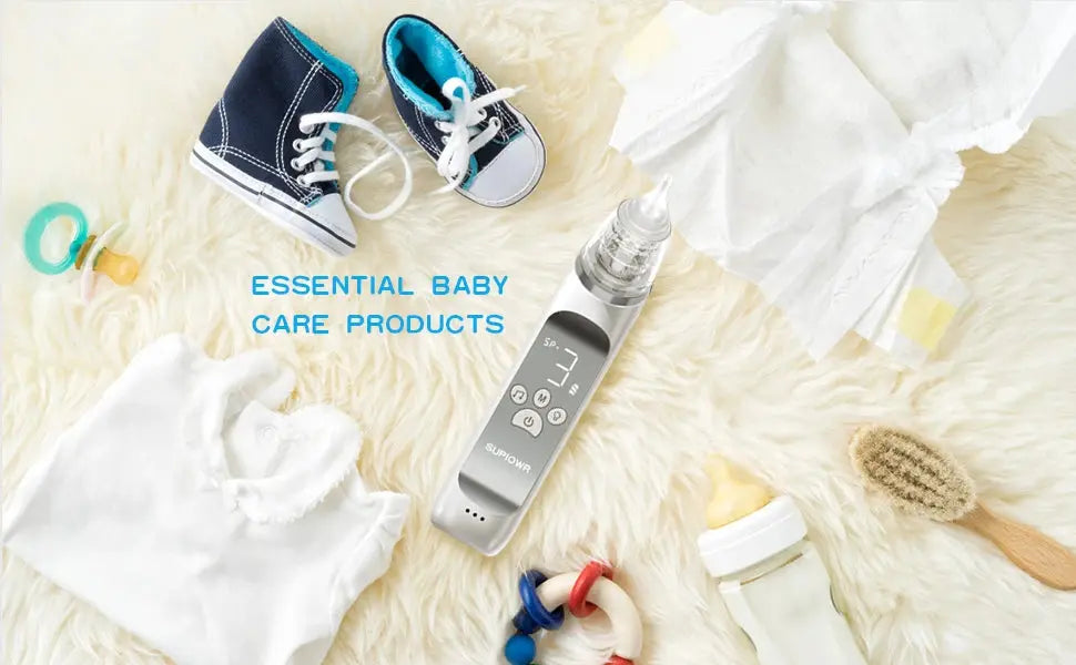 Baby Electric Nasal Aspirator Nose Suction Device with Food Grade Silicone Mouthpiece 3 Suction Modes and Soothing Music Lonzaro Kids