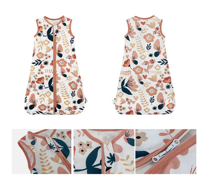 Sleeping Bags For Baby 3-18Months Summer Thin Baby One-Piece Sleepwear Cute Bear Print Cartoon Sleepsack Anti-Kick Blanket Lonzaro Kids
