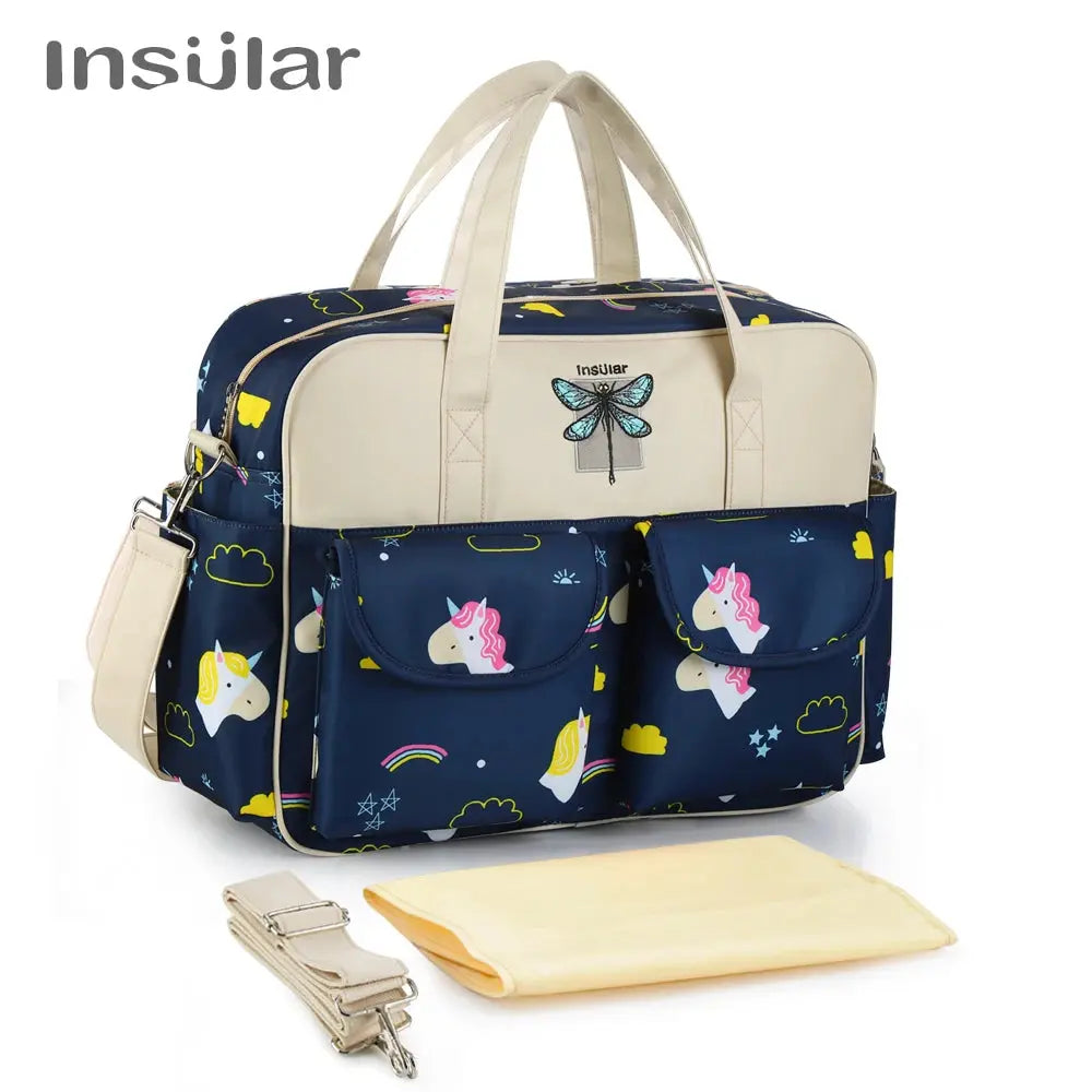 New Style Waterproof Diaper Bag Large Capacity Messenger Travel Bag Multifunctional Maternity Mother Baby Stroller Bags Lonzaro Kids