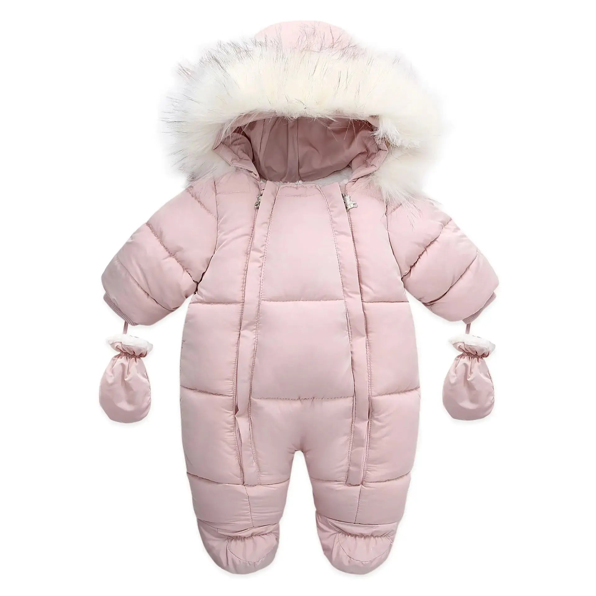 Winter Baby Jumpsuit Thick Warm Infant Hooded Inside Fleece Rompers Newborn Boy Girl Overalls Outerwear Kids Snowsuit Lonzaro Kids