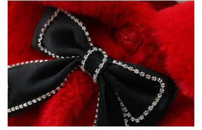 Winter Jacket For Baby Girl Clothes Fashion Christmas Princess Cloak Autumn Warm Faux Fur Girls Coat Plush Baby Outwear Lonzaro Kids