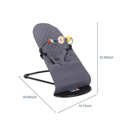Baby Rocking Chair with Toys Foldable Swing Chair for Babies & Toddlers Three-speed Height Adjustment Baby Comfort Chair Lonzaro Kids