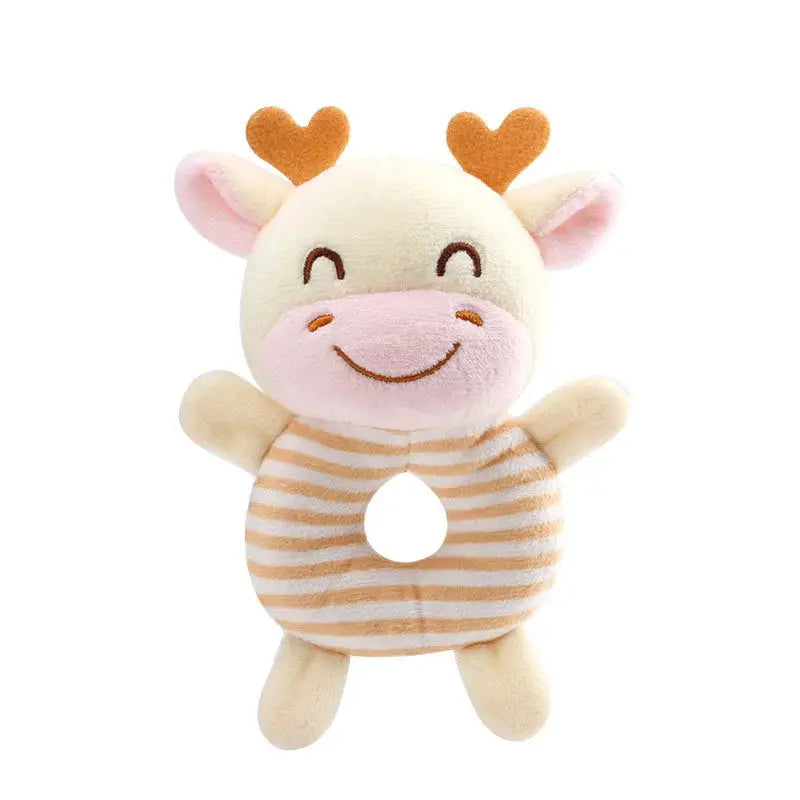New Baby Rattle Toys Cartoon Animals Plush Infant Hand Ring Bed Toys for Newborn 0-24 Months Toddler Early Educational Toy Lonzaro Kids
