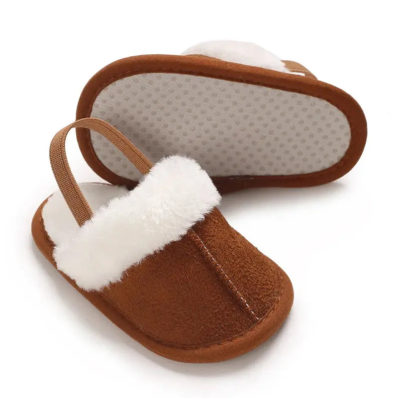 Spring and Winter Baby Shoes Cute Indoor Baby Fluffy Slippers Baby Toddler Boys and Girls Shoes Sandals First Step Walker 0-18M Lonzaro Kids