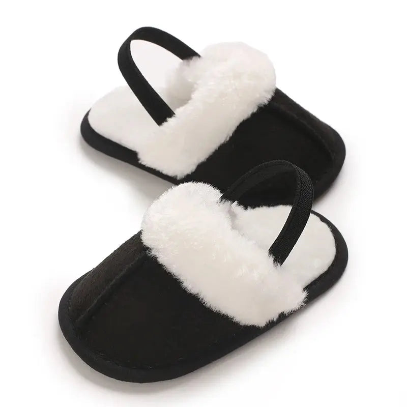 Spring and Winter Baby Shoes Cute Indoor Baby Fluffy Slippers Baby Toddler Boys and Girls Shoes Sandals First Step Walker 0-18M Lonzaro Kids