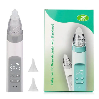 Baby Electric Nasal Aspirator Nose Suction Device with Food Grade Silicone Mouthpiece 3 Suction Modes and Soothing Music Lonzaro Kids