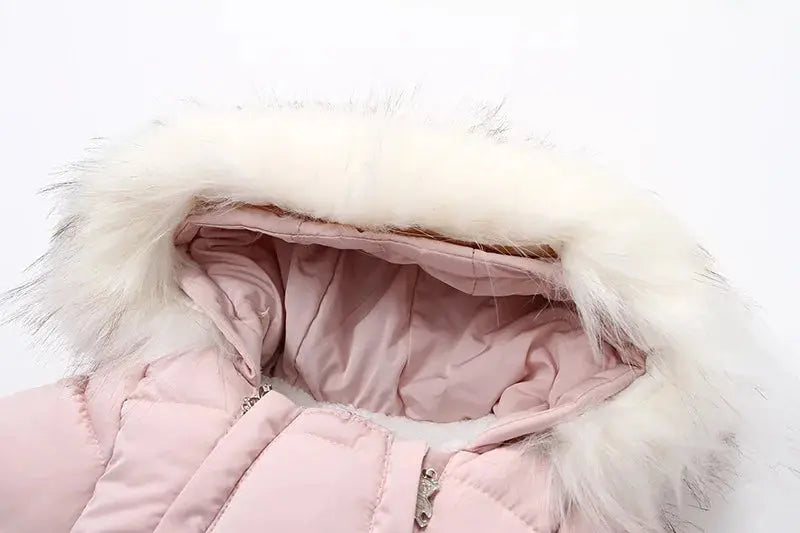 Winter Baby Jumpsuit Thick Warm Infant Hooded Inside Fleece Rompers Newborn Boy Girl Overalls Outerwear Kids Snowsuit Lonzaro Kids