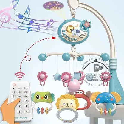 Musical Baby Crib Mobile with Lights Music Projection for Infants Remote Control Crib Toys for Newborn Baby Mobile for Crib Toys Lonzaro Kids