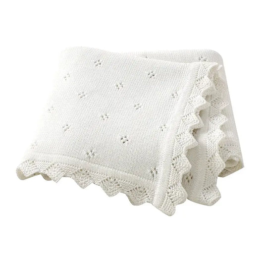 Baby Blankets Knit Newborn Girls Boys Stroller Bedding Quilts Covers 90*70cm Fashion Solid Plaid Super Soft Infant Swaddle Wrap Lonzaro Kids