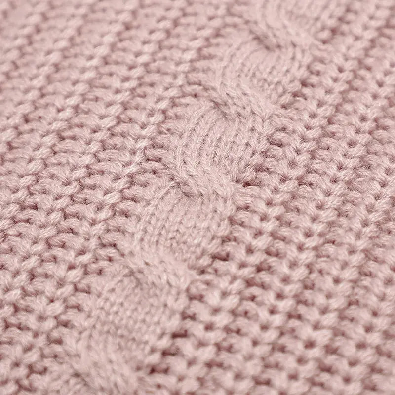 Solid Color Newborn Baby Swaddle Blankets Breathable Knitwear Infant Security Blankets Soft Acrylic Toddler Receiving Blankets Lonzaro Kids
