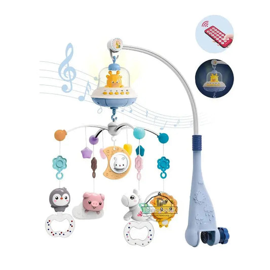 Musical Baby Crib Mobile with Lights Music Projection for Infants Remote Control Crib Toys for Newborn Baby Mobile for Crib Toys Lonzaro Kids