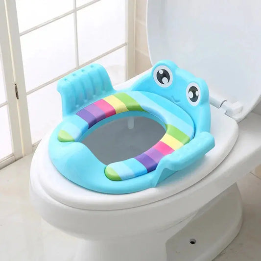 Baby Child Potty Toilet Trainer Seat Step Stool Ladder Adjustable Training Chair comfortable cartoon cute toilet seat for childr Lonzaro Kids