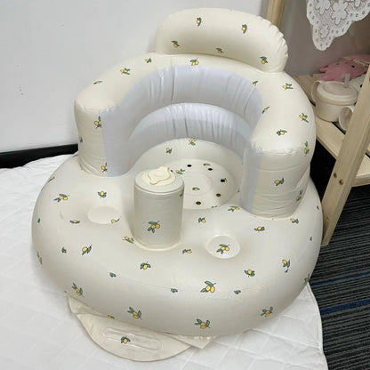 Baby shower basin, baby folding inflatable learning seat, multifunctional dining chair, bath bench, small sofa, shower basin Lonzaro Kids