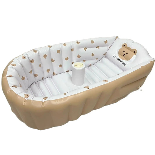 Baby shower basin, baby folding inflatable learning seat, multifunctional dining chair, bath bench, small sofa, shower basin Lonzaro Kids
