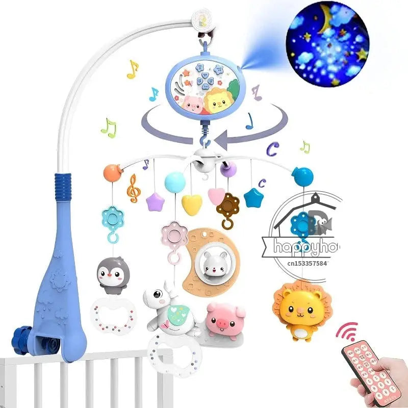 Musical Baby Crib Mobile with Lights Music Projection for Infants Remote Control Crib Toys for Newborn Baby Mobile for Crib Toys Lonzaro Kids