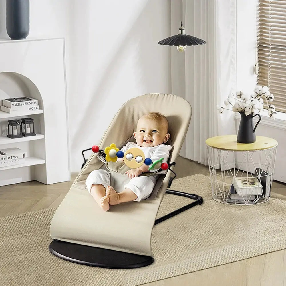 Baby Rocking Chair with Toys Foldable Swing Chair for Babies & Toddlers Three-speed Height Adjustment Baby Comfort Chair Lonzaro Kids