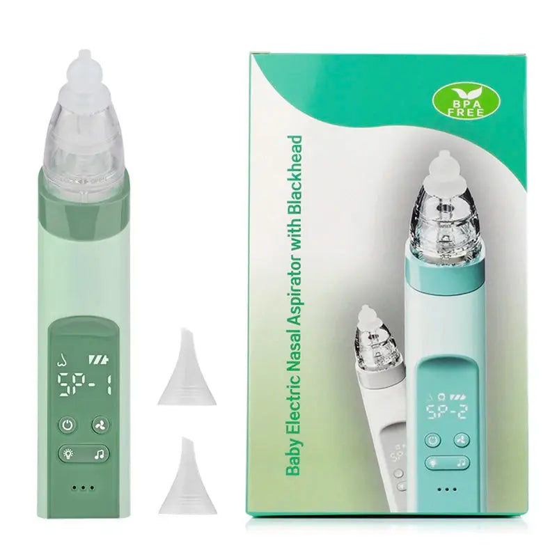 Baby Electric Nasal Aspirator Nose Suction Device with Food Grade Silicone Mouthpiece 3 Suction Modes and Soothing Music Lonzaro Kids