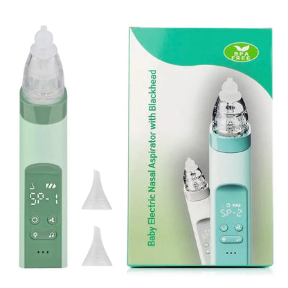 Baby Electric Nasal Aspirator Nose Suction Device with Food Grade Silicone Mouthpiece 3 Suction Modes and Soothing Music Lonzaro Kids