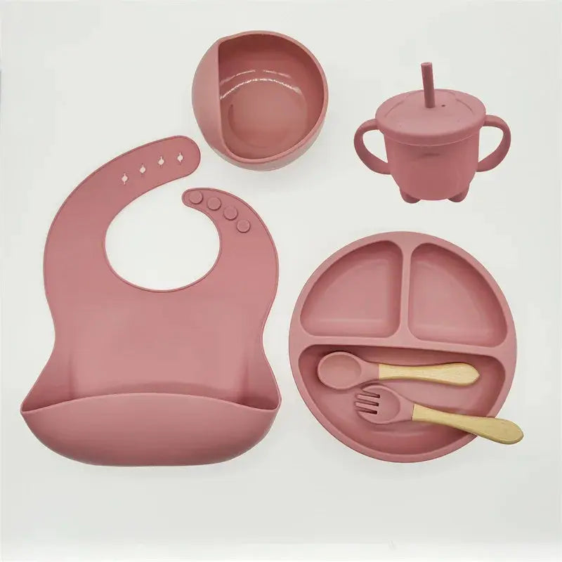 Kleintjes Snij- en Eetset: Borden, Bestek & Bibs - Lonzaro Kids