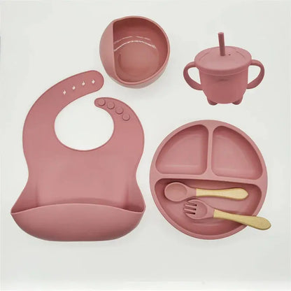 Kleintjes Snij- en Eetset: Borden, Bestek & Bibs - Lonzaro Kids