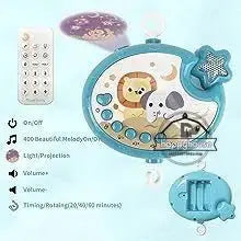 Musical Baby Crib Mobile with Lights Music Projection for Infants Remote Control Crib Toys for Newborn Baby Mobile for Crib Toys Lonzaro Kids