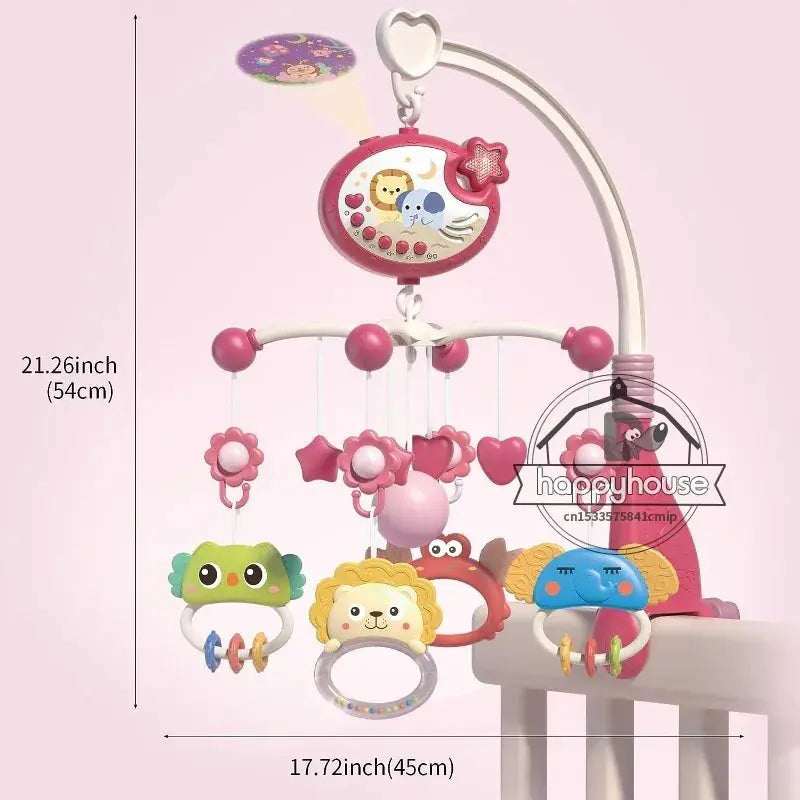 Musical Baby Crib Mobile with Lights Music Projection for Infants Remote Control Crib Toys for Newborn Baby Mobile for Crib Toys Lonzaro Kids