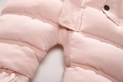 Winter Baby Jumpsuit Thick Warm Infant Hooded Inside Fleece Rompers Newborn Boy Girl Overalls Outerwear Kids Snowsuit Lonzaro Kids