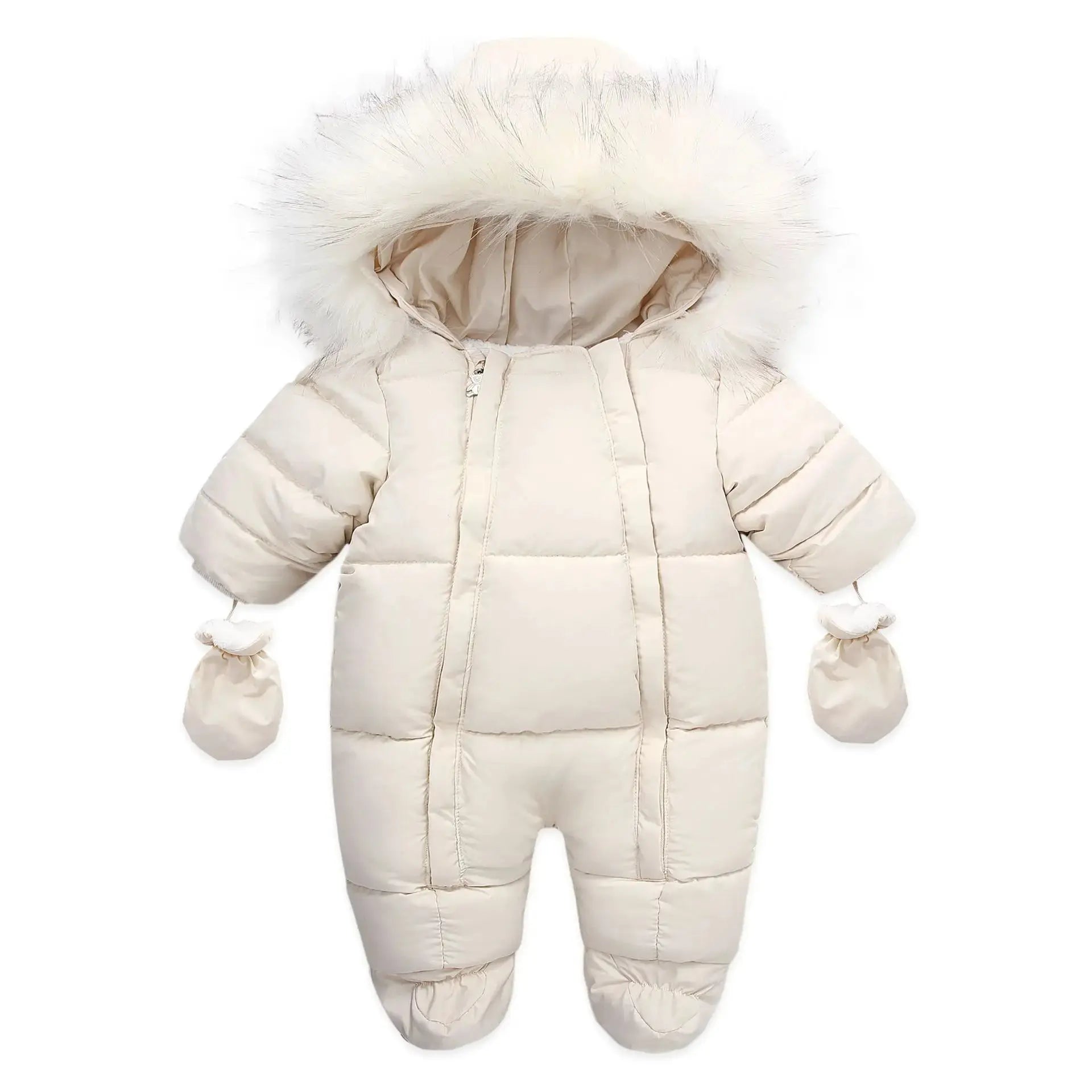 Winter Baby Jumpsuit Thick Warm Infant Hooded Inside Fleece Rompers Newborn Boy Girl Overalls Outerwear Kids Snowsuit Lonzaro Kids