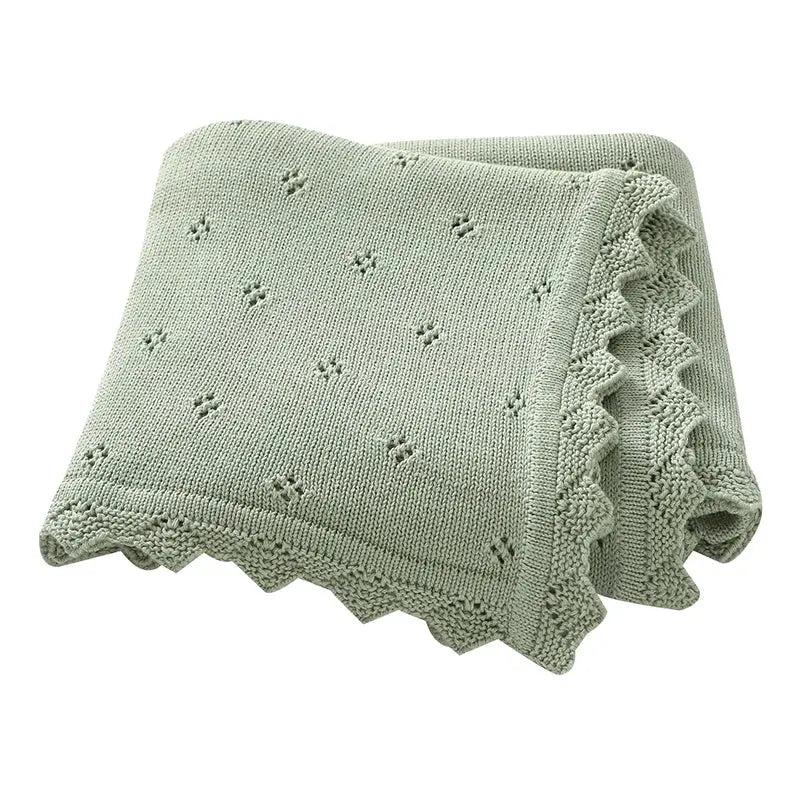 Baby Blankets Knit Newborn Girls Boys Stroller Bedding Quilts Covers 90*70cm Fashion Solid Plaid Super Soft Infant Swaddle Wrap Lonzaro Kids