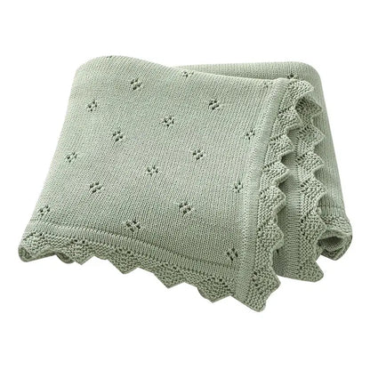 Baby Blankets Knit Newborn Girls Boys Stroller Bedding Quilts Covers 90*70cm Fashion Solid Plaid Super Soft Infant Swaddle Wrap Lonzaro Kids