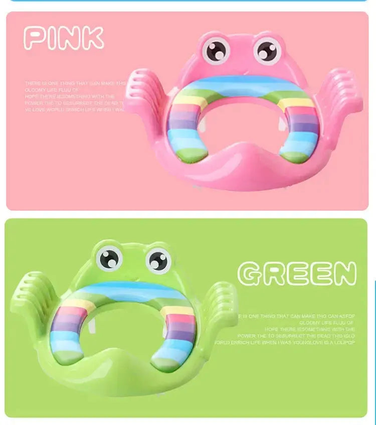 Baby Child Potty Toilet Trainer Seat Step Stool Ladder Adjustable Training Chair comfortable cartoon cute toilet seat for childr Lonzaro Kids