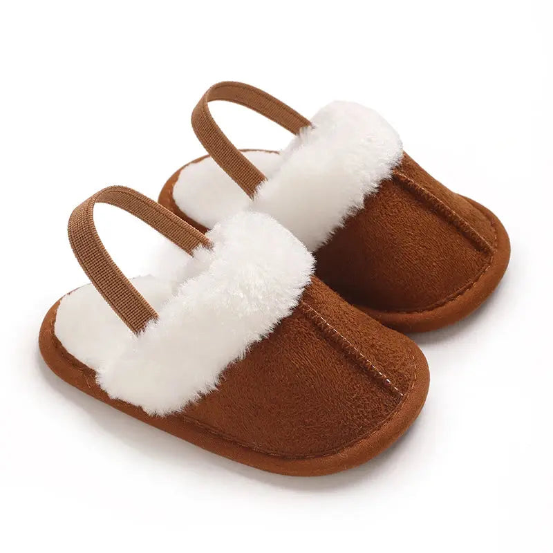 Spring and Winter Baby Shoes Cute Indoor Baby Fluffy Slippers Baby Toddler Boys and Girls Shoes Sandals First Step Walker 0-18M Lonzaro Kids