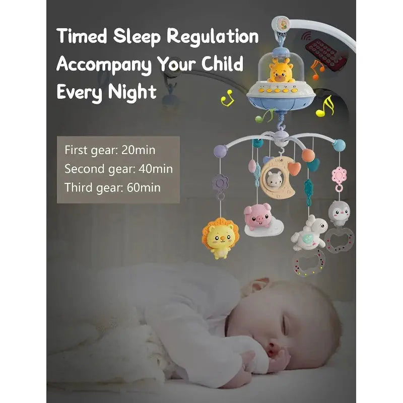 Musical Baby Crib Mobile with Lights Music Projection for Infants Remote Control Crib Toys for Newborn Baby Mobile for Crib Toys Lonzaro Kids