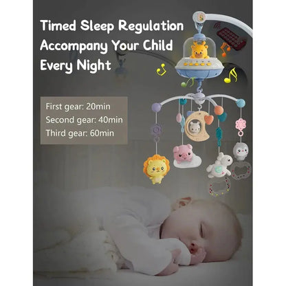 Musical Baby Crib Mobile with Lights Music Projection for Infants Remote Control Crib Toys for Newborn Baby Mobile for Crib Toys Lonzaro Kids