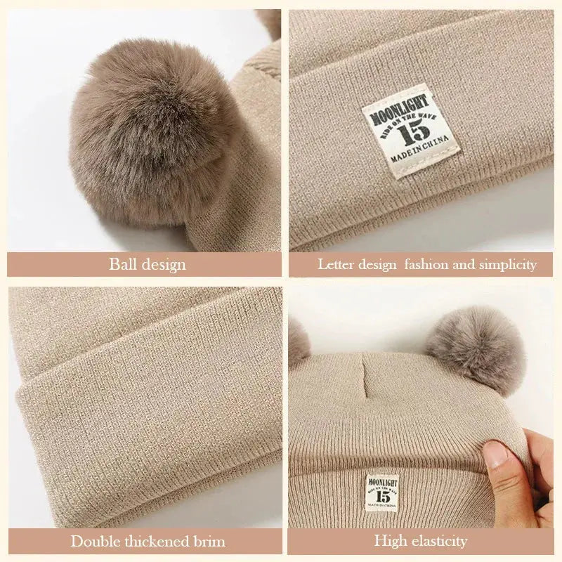 Schattige Gebreide Winter Muts voor Baby - Lonzaro Kids