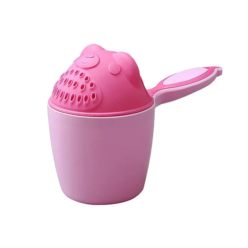 Cute Cartoon Baby Shower Shampoo Cup Kids Bathing Toys Bathroom Shower Shampoo Rinse Cup Hair Washing Spoon With Handle Lonzaro Kids