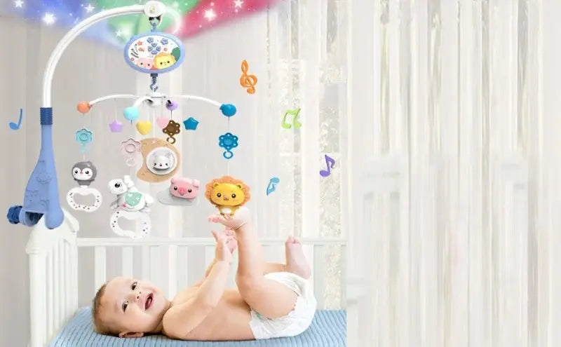 Musical Baby Crib Mobile with Lights Music Projection for Infants Remote Control Crib Toys for Newborn Baby Mobile for Crib Toys Lonzaro Kids
