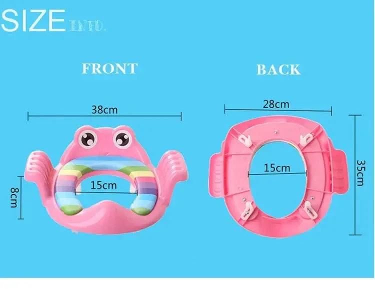 Baby Child Potty Toilet Trainer Seat Step Stool Ladder Adjustable Training Chair comfortable cartoon cute toilet seat for childr Lonzaro Kids