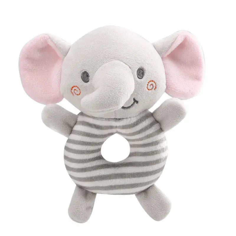 New Baby Rattle Toys Cartoon Animals Plush Infant Hand Ring Bed Toys for Newborn 0-24 Months Toddler Early Educational Toy Lonzaro Kids